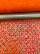 Papier japonais chiyogami ougi orange